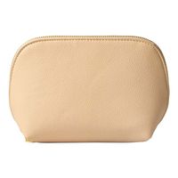 Women's Medium All Seasons Pu Leather Solid Color Fashion Shell Zipper Cosmetic Bag sku image 4