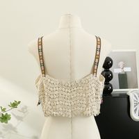 Women's Vest Tank Tops Hollow Out Vacation Mesh main image 4