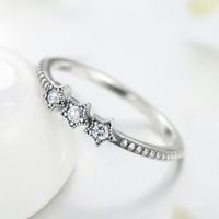 Simple Style Star Sterling Silver Plating Inlay Zircon Rings main image 4