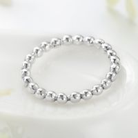 Basic Beads Sterling Silver Plating Inlay Zircon Silver Plated Rings main image 2