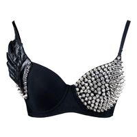 Punk Studded Wings Nightclub Stage Performance Bra main image 3