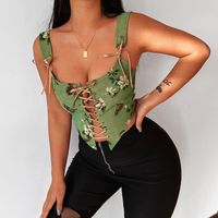Women's Vest Tank Tops Casual Sexy Streetwear Ditsy Floral Butterfly main image 4