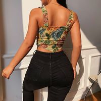 Women's Vest Tank Tops Casual Sexy Streetwear Ditsy Floral Butterfly main image 2