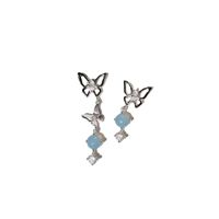 Simple Style Bow Knot Alloy Inlay Opal Women's Drop Earrings main image 5