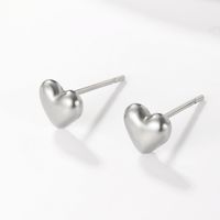 1 Pair Sweet Simple Style Heart Shape Plating 201 Stainless Steel 18K Gold Plated Ear Studs main image 5