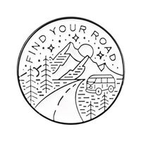 Cartoon Style Cowboy Style Sun Moon Scenery Alloy Stamping Stoving Varnish Plating Unisex Brooches sku image 5