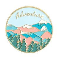 Cartoon Style Cowboy Style Sun Moon Scenery Alloy Stamping Stoving Varnish Plating Unisex Brooches sku image 13