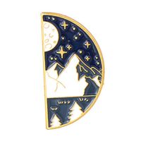 Cartoon Style Cowboy Style Sun Moon Scenery Alloy Stamping Stoving Varnish Plating Unisex Brooches sku image 1
