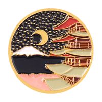 Cartoon Style Cowboy Style Sun Moon Scenery Alloy Stamping Stoving Varnish Plating Unisex Brooches sku image 25