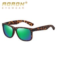 Simple Style Leopard Tac Square Patchwork Full Frame Men's Sunglasses sku image 13