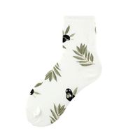Women's Simple Style Classic Style Color Block Cotton Printing Crew Socks A Pair sku image 2