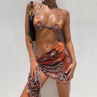 Women's Leopard 3 Piece Set Bikinis main image 3