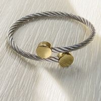 Casual Simple Style Round Stainless Steel Women's Rings Bracelets main image 1