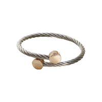 Casual Estilo Simple Ronda Acero Inoxidable Mujeres Anillos Pulsera main image 5