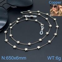 Casual Simple Style Star Stainless Steel Unisex Glasses Chain sku image 1