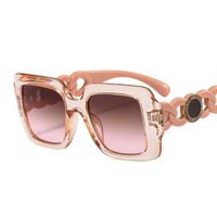 Retro Vacation Color Block Leopard Pc Square Full Frame Women's Sunglasses sku image 5