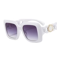 Retro Vacation Color Block Leopard Pc Square Full Frame Women's Sunglasses sku image 2