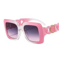 Retro Vacation Color Block Leopard Pc Square Full Frame Women's Sunglasses sku image 6