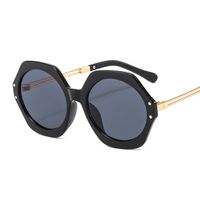 Simple Style Color Block Solid Color Leopard Pc Polygon Full Frame Women's Sunglasses sku image 1