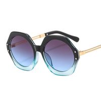 Simple Style Color Block Solid Color Leopard Pc Polygon Full Frame Women's Sunglasses sku image 6
