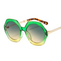 Simple Style Color Block Solid Color Leopard Pc Polygon Full Frame Women's Sunglasses sku image 7