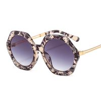 Simple Style Color Block Solid Color Leopard Pc Polygon Full Frame Women's Sunglasses sku image 3