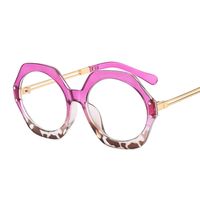 Simple Style Color Block Solid Color Leopard Pc Polygon Full Frame Women's Sunglasses sku image 11