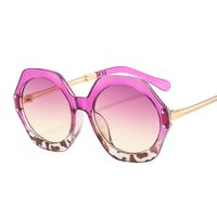 Simple Style Color Block Solid Color Leopard Pc Polygon Full Frame Women's Sunglasses sku image 5