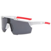 Sports Color Block Pc Square Half Frame Sports Sunglasses sku image 2