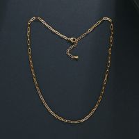 Simple Style Geometric Stainless Steel Plating Chain Necklace main image 4