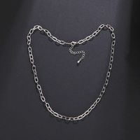 Simple Style Solid Color Stainless Steel Plating Chain Necklace main image 4