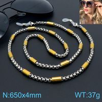 Casual Simple Style Solid Color Stainless Steel Unisex Glasses Chain sku image 6