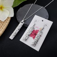 Classic Style Solid Color Alloy Metal Patchwork Women's Earrings Necklace main image 5