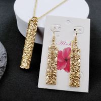 Classic Style Solid Color Alloy Metal Patchwork Women's Earrings Necklace main image 1