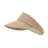 Women's Simple Style Commute Solid Color Big Eaves Sun Hat main image 3