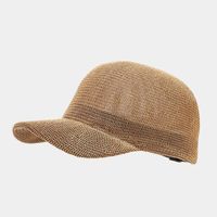 Women's Vacation Simple Style Solid Color Curved Eaves Baseball Cap sku image 3