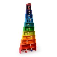 Building Toys Toddler(3-6years) Rainbow Wood Toys main image 3