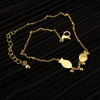 Simple Style Fish Titanium Steel Patchwork Women's Anklet sku image 2