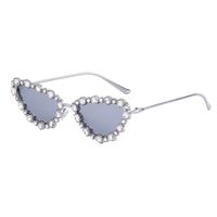 Casual Solid Color Pc Cat Eye Diamond Full Frame Women's Sunglasses sku image 6