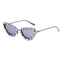 Casual Solid Color Pc Cat Eye Diamond Full Frame Women's Sunglasses main image 3