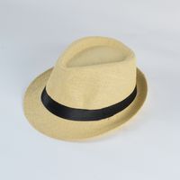 Men's Elegant Solid Color Crimping Fedora Hat main image 1
