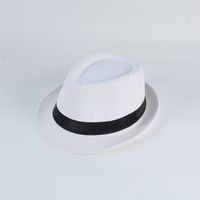 Hombres Elegante Color Sólido Prensado Sombrero De Fieltro sku image 4
