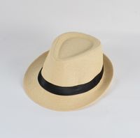 Men's Elegant Solid Color Crimping Fedora Hat sku image 7