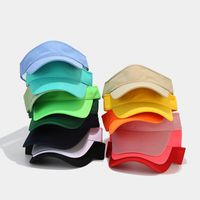 Unisex Casual Simple Style Solid Color Curved Eaves Sun Hat main image 5