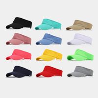 Unisex Casual Simple Style Solid Color Curved Eaves Sun Hat main image 1