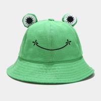 Kid's Women's Cute Frog Wide Eaves Bucket Hat sku image 3