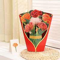 Creative 3d Stereoscopic Greeting Cards Paper Hand Holding Flowers sku image 12
