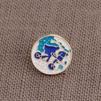 Cartoon Style Color Block Bicycle Ing Bottle Alloy Enamel Plating Kid's Brooches main image 5