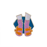 Cartoon Style Color Block Bicycle Ing Bottle Alloy Enamel Plating Kid's Brooches sku image 2