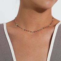 Bohemian Simple Style Star Solid Color Alloy Pearl Chain Inlay Artificial Crystal Rhinestones Gold Plated Silver Plated Women's Choker main image 4